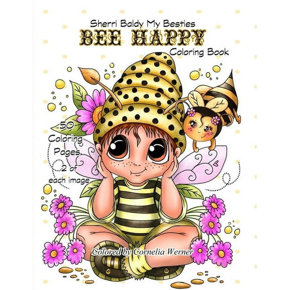 Sherri Baldy My Besties Bee Happy Coloring Book, (Paperback)