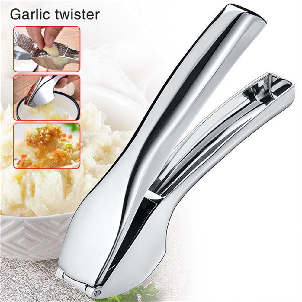 Garlic Press Garlic Crusher Ginger Mincer Squeezer Chopper Stainless