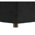 thumbnail image 5 of Modway Commix Upholstered Boucle Fabric & Solid Wood Ottoman in Black, 5 of 8
