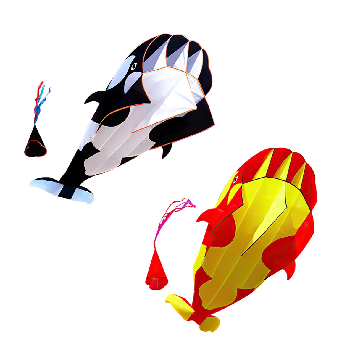 Private Jungle 2Pack RED/BLACK/BLUE 3D Cartoon Whale Kite Frameless Soft Parafoil Whale Family Outdoor Sports Toy Children Private Jungle 2Pack RED/BLACK/BLUE 3D Cartoon Whale Kite Frameless Soft Parafoil Whale Family Outdoor Sports Toy Children