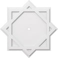thumbnail image 1 of Ekena Millwork CMP26AL-01000 26 in. OD x 1 in. ID Square Axel Architectural Grade PVC Contemporary Ceiling Medallion, 1 of 1
