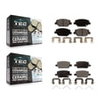 thumbnail image 1 of TEC Front Rear Ceramic Brake Pads Kit for Car Chevrolet Camaro Without Brembo Calipers KTC-100540, 1 of 10