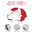 thumbnail image 3 of Kdxio HOHOHO Christmas Print Shower Cap for Women,Elastic and Reusable,Double Waterproof Layers Bathing Hat, 3 of 6