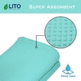 thumbnail image 5 of LITO Linen And Towel 100% Organic Cotton Waffle Weave Bath Towels| Ultra Absorbent Fast Drying Soft Lightweight Classic Towel| Premium Luxury Bath Sheet| Island Paradise| 28x55 inch| Pack of 2, 5 of 5