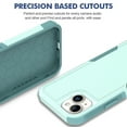 thumbnail image 5 of Decase Heavy-Duty Rugged Case for iPhone 15,Dual Layer Military Grade Drop Protection Anti-Fingerprint Anti-Scratch Hard Back Cover Silicone Bumper Shockproof Protective Case for iPhone 15,Mint, 5 of 5