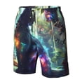 thumbnail image 4 of Balery Cosmic Cat In Window Traje de Baño Estilo Hawaiano para Hombre, Shorts de Secado Rápido con Bolsillos-Medium, 4 of 6