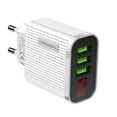 thumbnail image 1 of Digital Display USB Charger for Phone Tablet 3 USB Wall Charger (Black US), 1 of 5