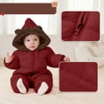 thumbnail image 6 of Juebong Baby Girls Boys Snowsuit Newborn Warm Hooded Jumpsuit Romper Fleece Puffer Coat Jacket Winter Outwear Cute Bear Outfits, 6 of 6