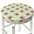 thumbnail image 3 of Lsque Lilies Flowers Round Bar chair cushion covers Velvet Fabric Premium Comfort Protects from Scratches and Stains for 14-17 Inch Chair- 14 inch, 3 of 7