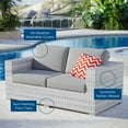 thumbnail image 4 of Modway Causeuse de Mobilier de Patio Extérieur, Gris Pâle, 4 of 8