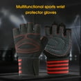thumbnail image 4 of Sports Gloves Anti-skid Wear-resistant Soft Unisex Body Building Training Sports Mitten for Adult, 4 of 8