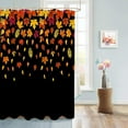 thumbnail image 5 of Fall Shower Curtain Maple Leaf Shower Curtains for Bathroom Give Thanks Black Bath Curtains Sets with Hooks for Autumn Thanksgiving Seasonal Bathroom Decor Polyester Fabric Waterproof 36 x 72 in, 5 of 6