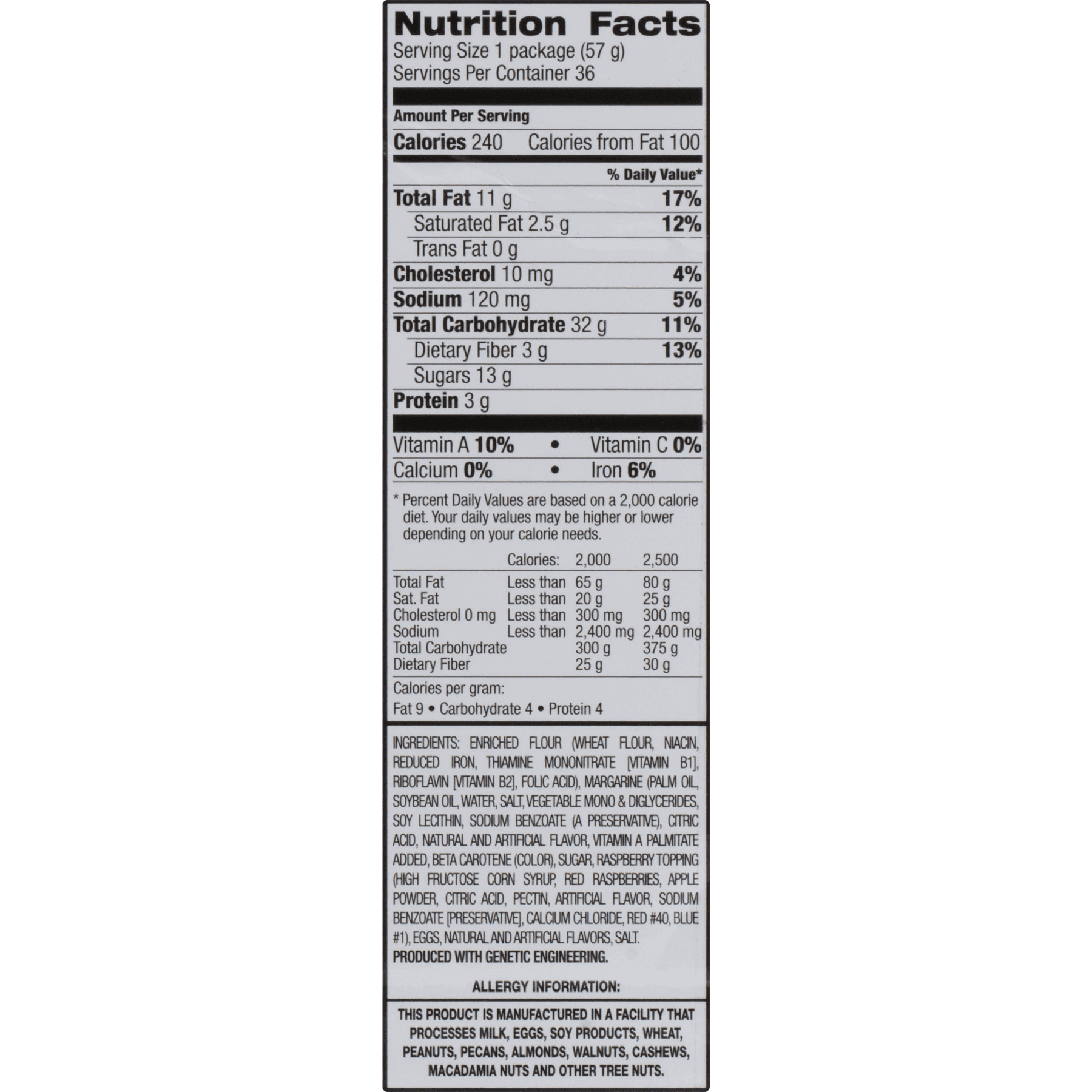 Knott's Cookies, Club Pack, Raspberry, 2 Oz, 36 Ct