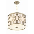 thumbnail image 4 of 2265-AG Crystorama Lighting Jennings - Three Light Pendant in Traditional and Contemporary Style - 18.25 Inches Wide by 15 Inches High-Aged Brass, 4 of 9