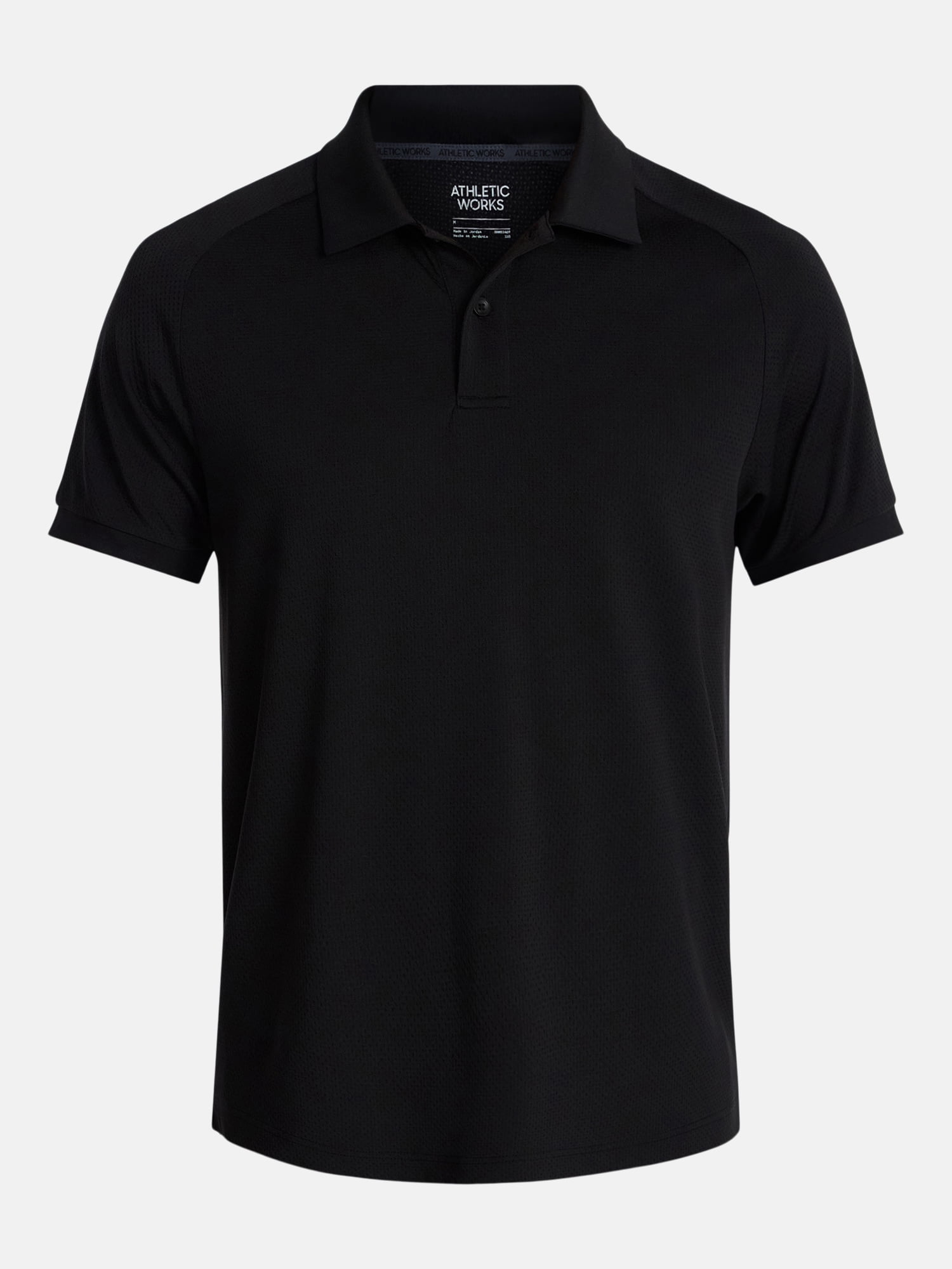 Athletic Works Men's and Big and Tall Men's Active Mesh Polo Shirt, Size XS-5XL
