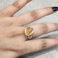thumbnail image 5 of Natural Citrine Ring, Rough Citrine Gemstone Ring, November Birthstone, Hammered, 925 Sterling Silver, Womens Ring, Christmas, Thanksgiving, Handmade, Statement Jewelry, Rough Gemstone Jewelry, 5 of 5
