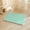 Aqua-1'4" x 2' (Rectangular), variant on Black Long Bathroom Rug  Waffle Runner Non Slip Washable Super Absorbent Quick Dry Boho Farmhouse Bath Decor 72"x24"