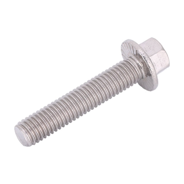 10pcs M8 Stainless Steel Flange Screw Cap Head Washer Bolts, Commonly in Machinery, Furniture, and Repairs, with Hex Drive and Integrated Flange At the Base of the Head