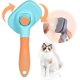 thumbnail image 1 of Cepillo peine para mascotas JAMW Peine autolimpiante para mascotas con cabezal giratorio de 360°, 1 of 4