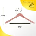 thumbnail image 6 of HARDW Cedar Hangers for Clothes - Extra Wide Wooden Hangers for Suits, Coat, Dress & More - Non Slip Foam Padded Bar with 360° Swivel Hook, Aromatic American Cedar Wood Hanger - Pack of 5, 6 of 8