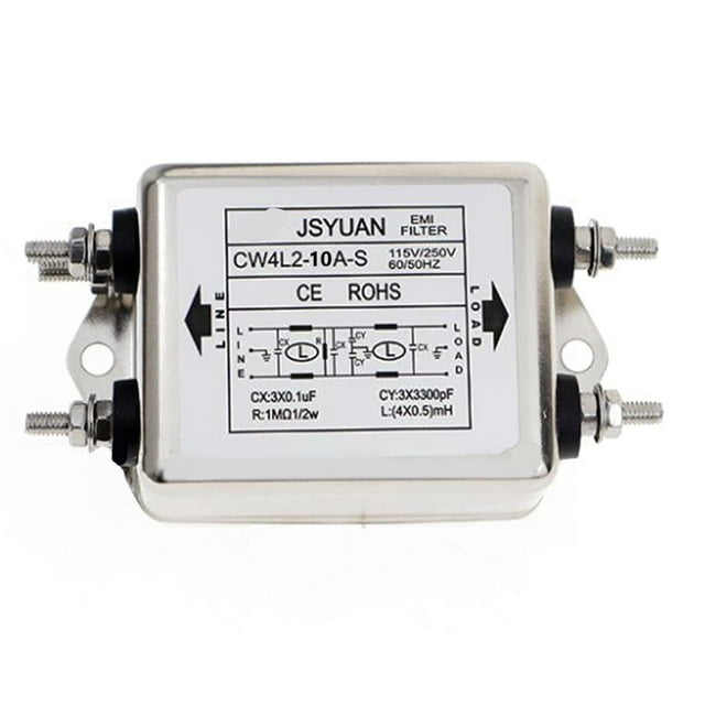 Cw4L2-10A-S Double-Stage Bolttype Power Filter Single-Phase Ac Emi Filter 220Vac
