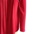 thumbnail image 4 of Camiseta Casual De Manga Larga Para Mujer, Camiseta Informal De Manga Larga Con Dobladillo Curvado Frontal Plisado Para Oficina, 4 of 7