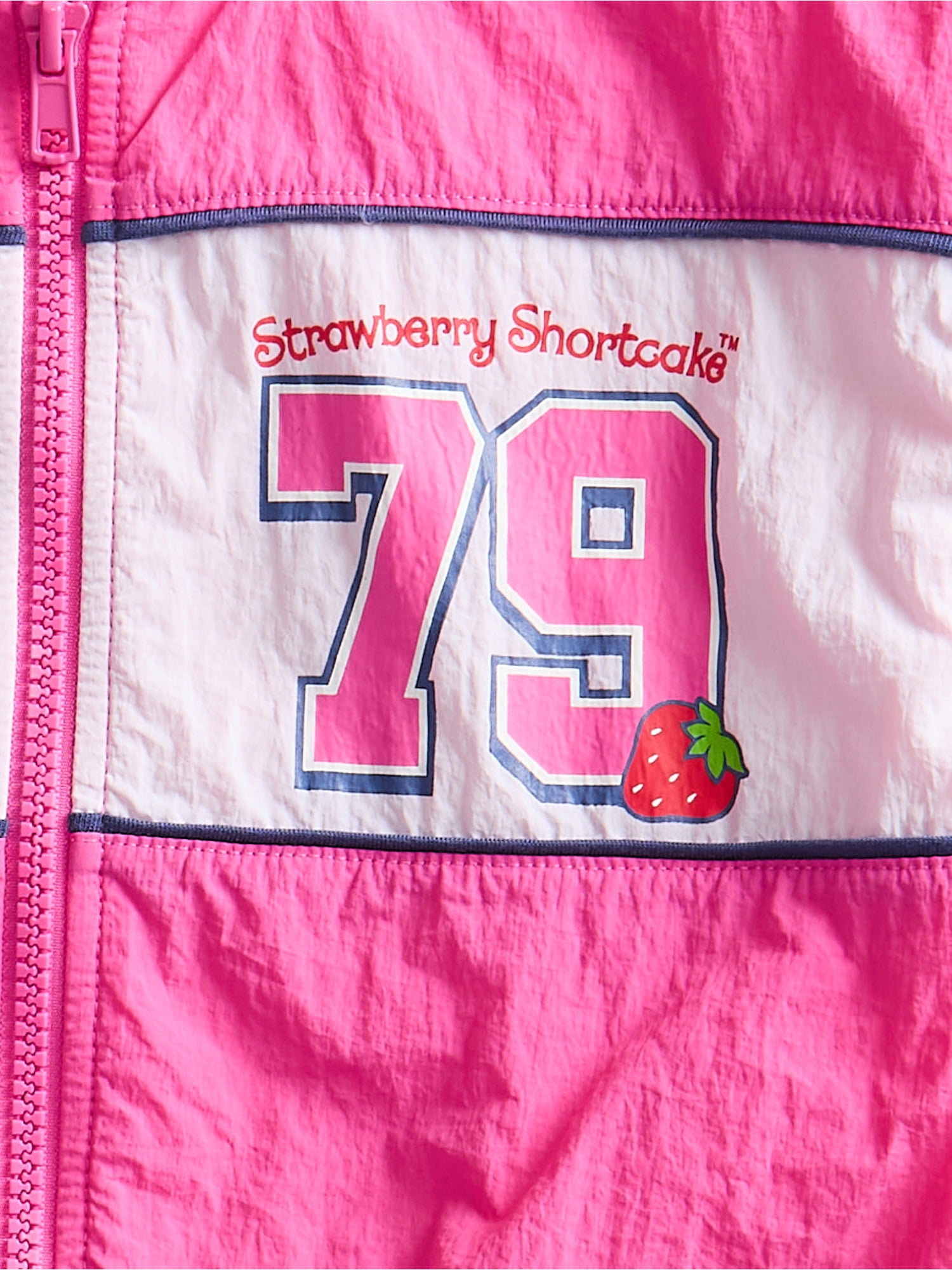 Strawberry Shortcake Toddler Full Zip Jacket with Long Sleeves, Sizes 12M-5T