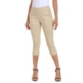 thumbnail image 6 of HDE Women's Pull On Capri 19" Inseam Cropped Pants with Pockets Khaki XXL, 6 of 6