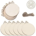 thumbnail image 1 of Manualidades de Decoración de madera de Navidad JanHm 100 círculos de madera, 1 of 5