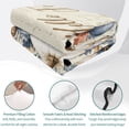 thumbnail image 3 of 3 Pieces King Quilt Set,Thanksgiving Pumpkin Fall Maple Leaf Soft Bedding Sets with 1 Quilt & 2 Pillow Shams,Vintage Letter Summer Bedspread Lightweight Coverlet Comforter for All Season, 3 of 8
