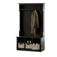 thumbnail image 6 of Twin Star Home 40" Hall Tree with Open Storage and Included Baskets, Midnight Cherry, 6 of 6