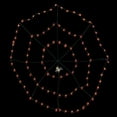 thumbnail image 2 of 5' Lighted Orange and Black Spider in Web Halloween Decoration Black Wire, 2 of 5