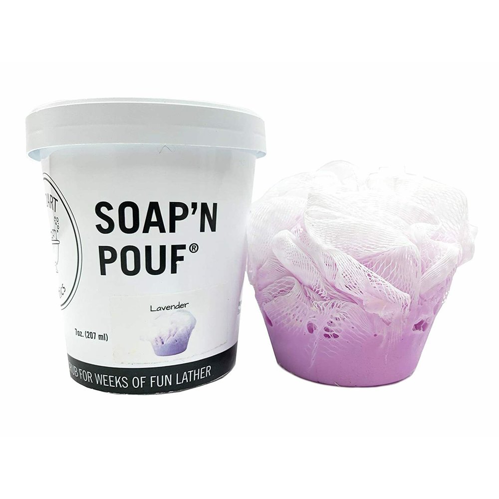 garb2ART Soap'N Pouf Handmade Soap w/ Cute Recyclable Bath Scented