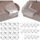 thumbnail image 1 of Protectores de esquinas de muebles transparentes de materiales no tóxicos, kit de seguridad para bebés adecuado para el hogar, la oficina, la cuna, la mesa de la chimenea, pegamento súper fuerte, 1 of 5