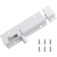 thumbnail image 1 of 1pcs 3 In Bolts Security Slide Latch Lock Barrel Bolt Strong Aluminum Alloy - With Screws (white), 1 of 5