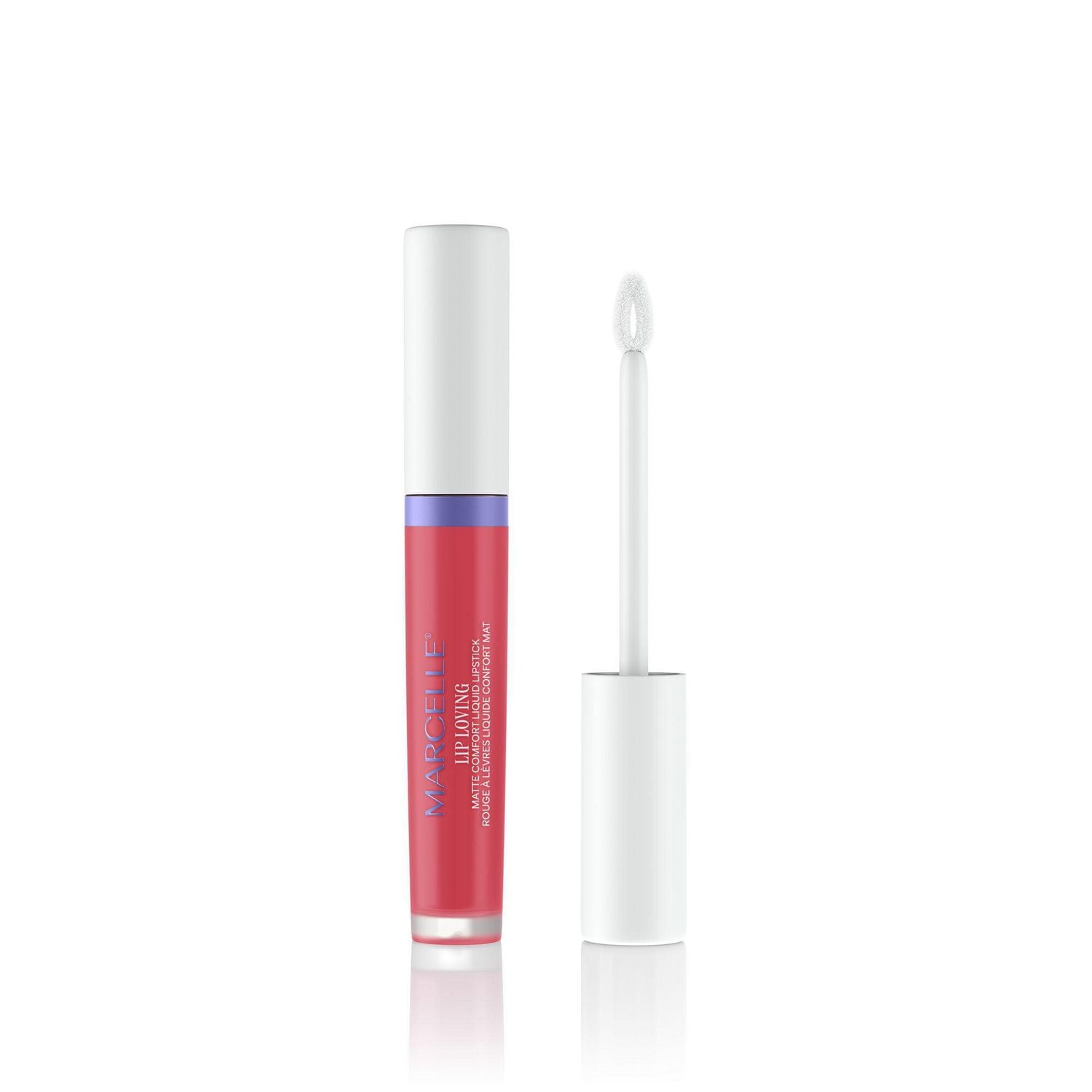 Marcelle Lip Loving Rouge à lèvres liquide confort mat, Joli rose Formule hydratante et matifiante pour des lèvres ultrapigmentées