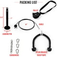 thumbnail image 2 of Yes4All Pulley Cable System with Loading Pin 1in and Tricep Rope, 2 of 6