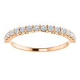 thumbnail image 3 of FB Jewels 14K Rose Gold Round 1.7 mm 1/3 CTW Si2-Si3 Polished 1/3 CTW Diamond Anniversary Wedding Ring Band Size 7, 3 of 3
