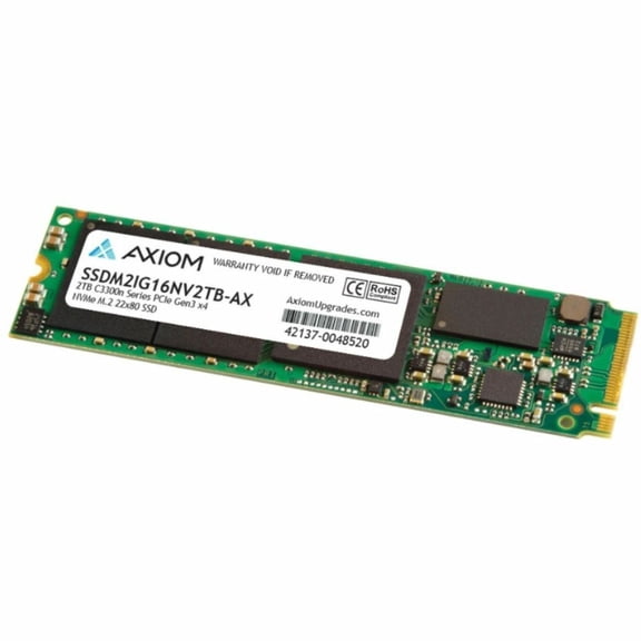 Axiom C3300n 2 TB Solid State Drive, M.2 2280 Internal, PCI Express NVMe (PCI Express NVMe 3.0 x4), TAA Compliant
