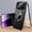 Black, variant on Glass Case for iPhone 12 Pro, 360 Degree Full-Body Double-sided Protection Compatible with Magsafe Magnetic Adsorption Tempered Glass for Women Men Shockproof Cover,black
