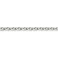 thumbnail image 2 of Solid 925 Sterling Silver 4.5mm Cable Chain Necklace - with Secure Lobster Lock Clasp 20", 2 of 6