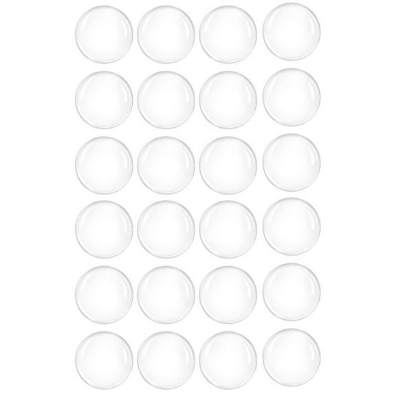 24X Door Stoppers Wall Protector, 2Inch Clear Door Knob Wall Protector for Walls Protects Wall