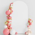 thumbnail image 1 of AMERTEER Wedding Arch Cover Spandex Fitted Wedding Arch Stand Covers Round Top  Arch Backdrop Cover for Birthday Party Ceremony Banquet Decoration White, 1 of 4
