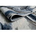 thumbnail image 3 of LaDole Rugs 3x5 ft Modern Premium Area Runner Rug | Abstract Small Carpet For Entry Way, Hallway, Home Office, Entrance Indoor Floor Décor | Blue Grey, 3 of 5