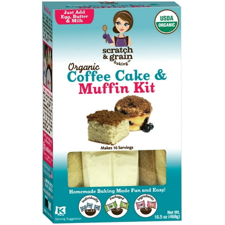 - Organic Coffee Cake & Muffin Kit, 16.5 oz