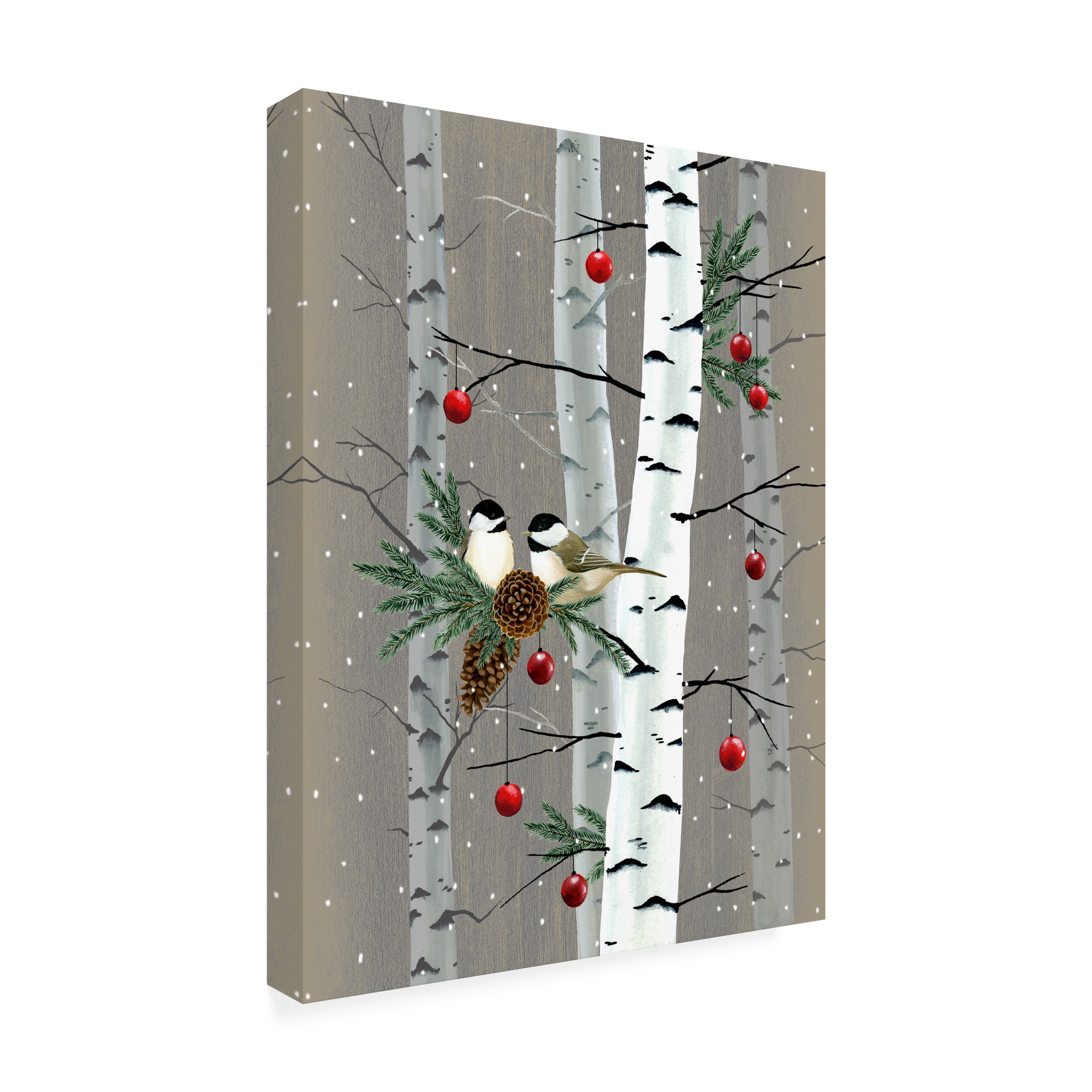 Grace Popp 'Birch Birds II' Canvas Art