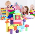 thumbnail image 4 of Juguetes de Construcción, Juego de Bloques de Construcción de Espuma Multicolores Portátiles Fáciles de Agarrar, S Ligero para Niños ni para Niños Regalo de CumleAileMos, 4 of 7