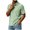 Army Green, variant on Golf Shirts for Men Waffle Grid Textured Collared 5-Button Short Sleeve Breathable Casual Tops,L