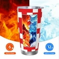 thumbnail image 6 of KLL Red Cross 1 Print 40oz Stainless Steel Insulated Car Cup with Spillproof Lid - Keep Your Drink Hot or Cold on the Go-Straw Three-piece Set, 6 of 8