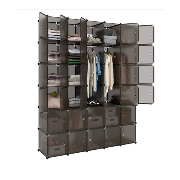 30 Cube Organizer Closet Storage, Plastic Storage Bins For Closet Shelves